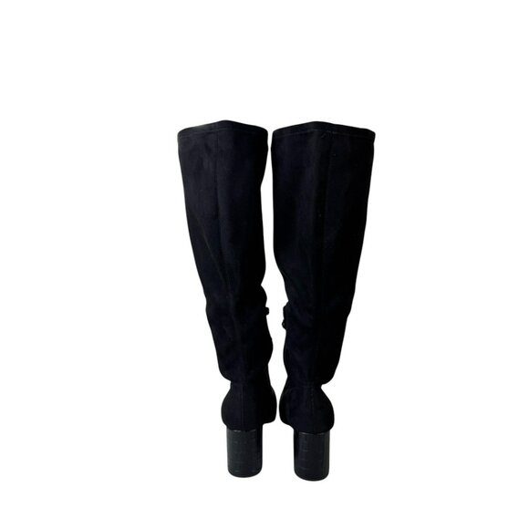 Donald Pliner Florish Stretch Square Toe Block Heel Tall Boots •Size 9M • NWT - Picture 8 of 16